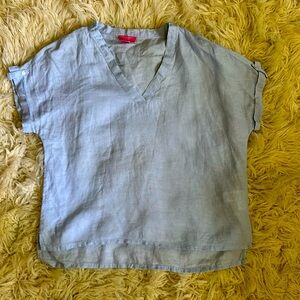 Isaac Mizrahi women’s linen shirt- L. Worn once!